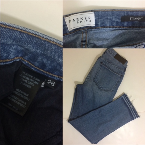 Parker Smith Straight fray hem jeans Size 26 NWOT - Picture 3 of 7